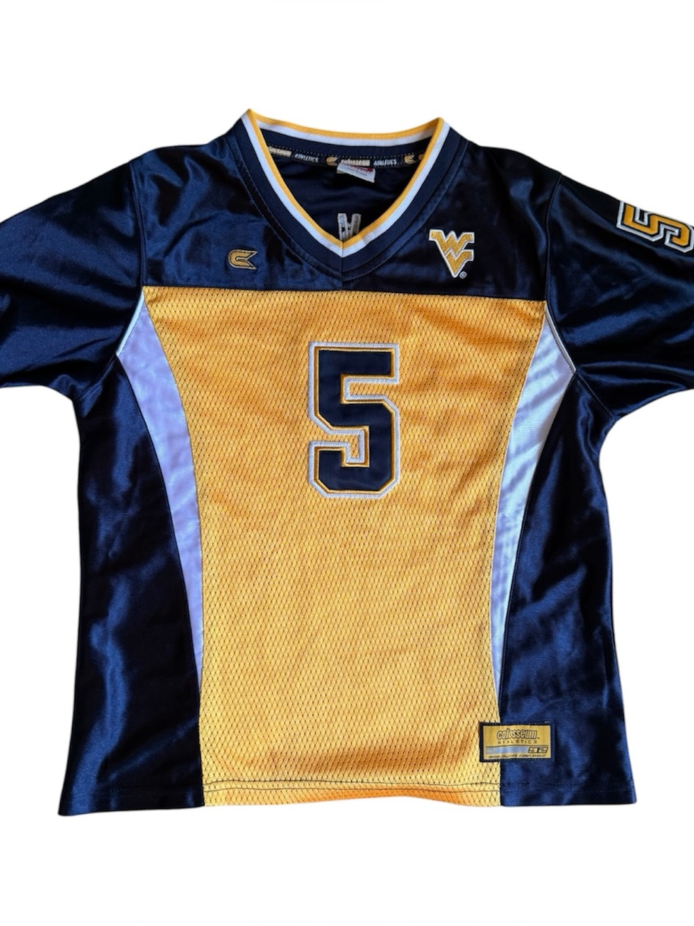 West Virginia Mountaineers Football Jersey - Navy & Gold